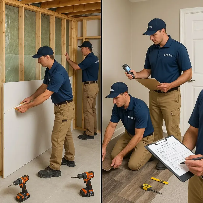 Repairs and Reconstruction process in Spur, TX